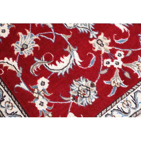 Tappeto Nain Kashmar Persia bianco marrone 85x140