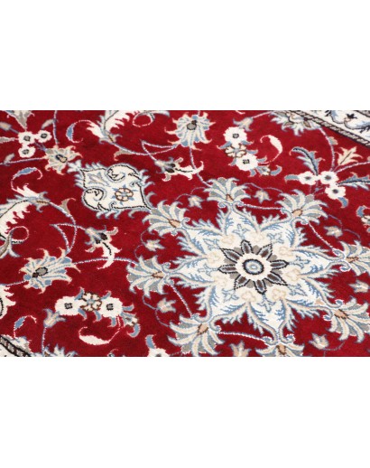 Tappeto Nain Kashmar Persia bianco marrone 85x140