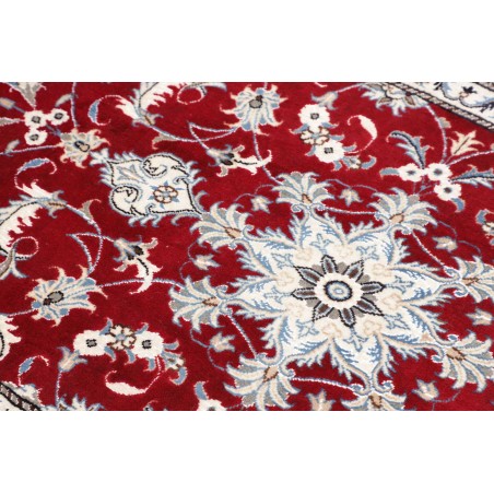 Tappeto Nain Kashmar Persia bianco marrone 85x140