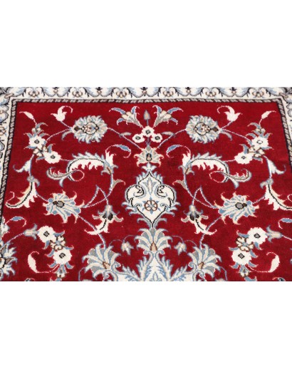 Tappeto Nain Kashmar Persia bianco marrone 85x140