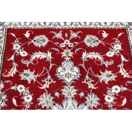 Tappeto Nain Kashmar Persia bianco marrone 85x140