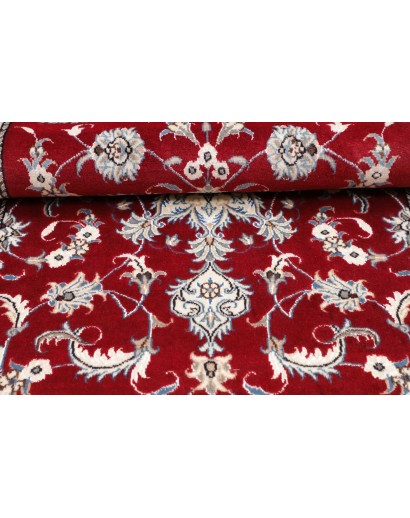 Tappeto Nain Kashmar Persia bianco marrone 85x140