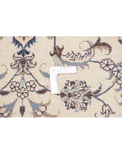 Tappeto Nain Kashmar Persia bianco grigio 85x138