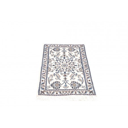 Tappeto Nain Kashmar Persia bianco grigio 60x90