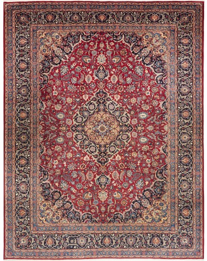 Tappeto Mashad Persia marrone grigio 290x380