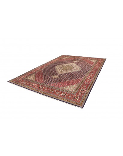 Tappeto Tabriz Persia marrone giallo 245x340