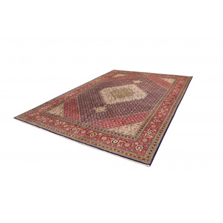 Tappeto Tabriz Persia marrone giallo 245x340