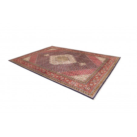 Tappeto Tabriz Persia marrone giallo 245x340