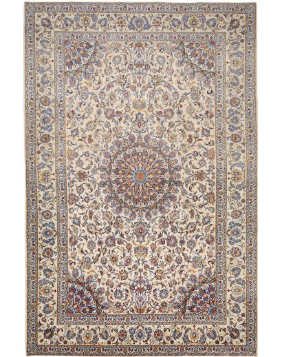 Tappeto Kashan Persia beige bianco 210x320