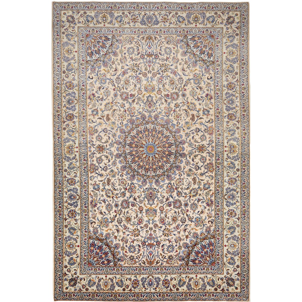 Tappeto Kashan Persia beige bianco 210x320 Tappeto Kashan Persia beige bianco 210x320