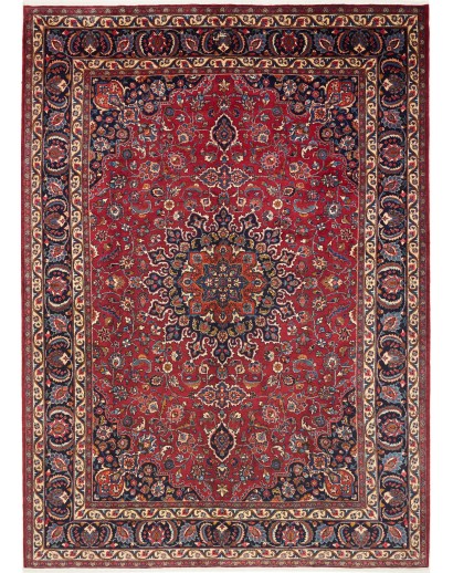 Tappeto Mashad Persia marrone giallo 248x345