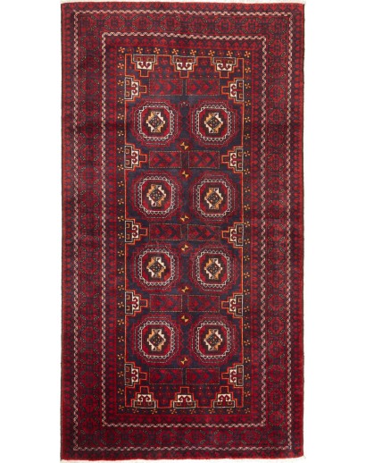 Tappeto Baluch Persia grigio giallo 107x202