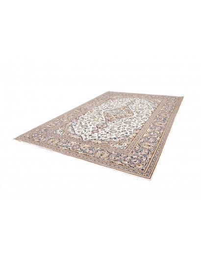 Tappeto Kashan Persia bianco grigio 245x350