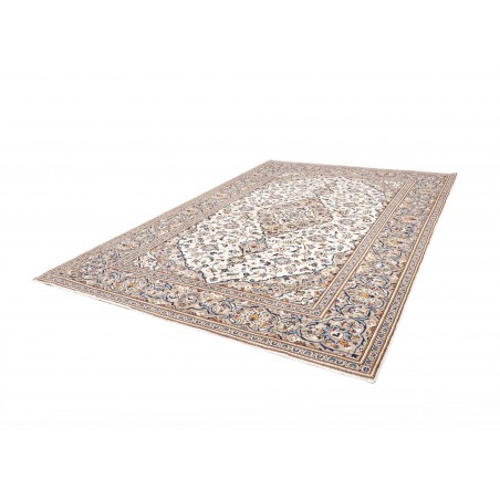 Tappeto Kashan Persia bianco grigio 245x350
