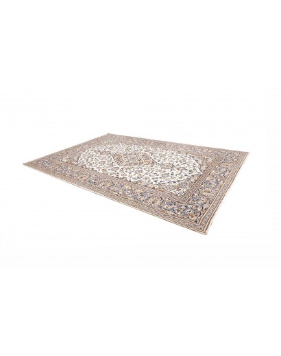 Tappeto Kashan Persia bianco grigio 245x350
