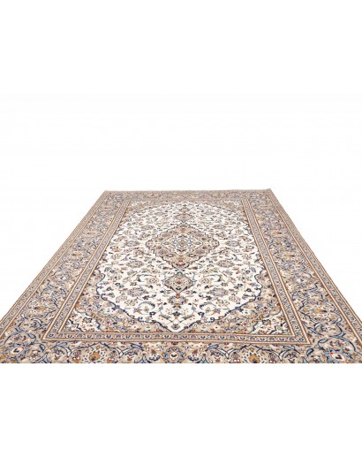 Tappeto Kashan Persia bianco grigio 245x350
