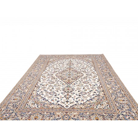 Tappeto Kashan Persia bianco grigio 245x350