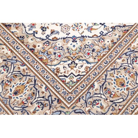 Tappeto Kashan Persia bianco grigio 245x350