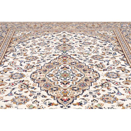 Tappeto Kashan Persia bianco grigio 245x350