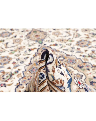 Tappeto Kashan Persia bianco grigio 245x350