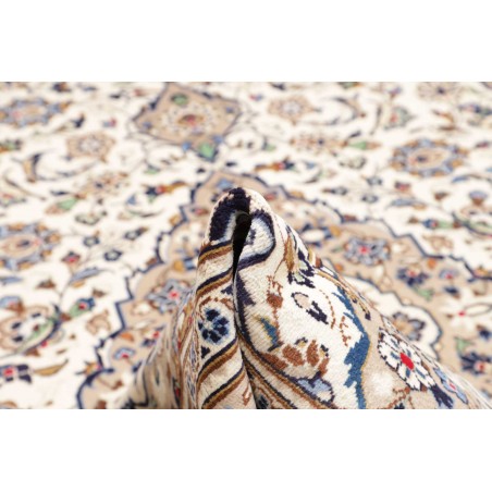 Tappeto Kashan Persia bianco grigio 245x350