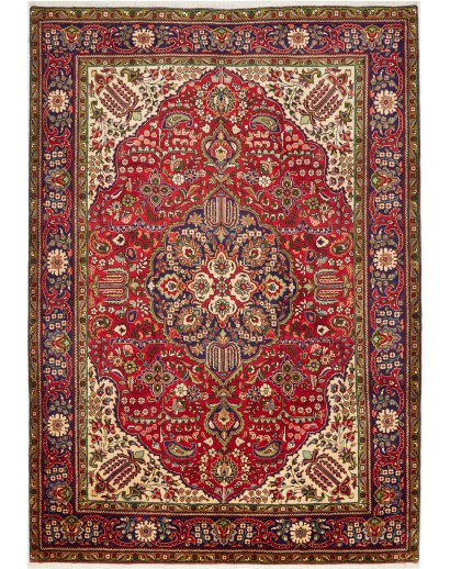 Tappeto Tabriz Persia marrone grigio 208x297