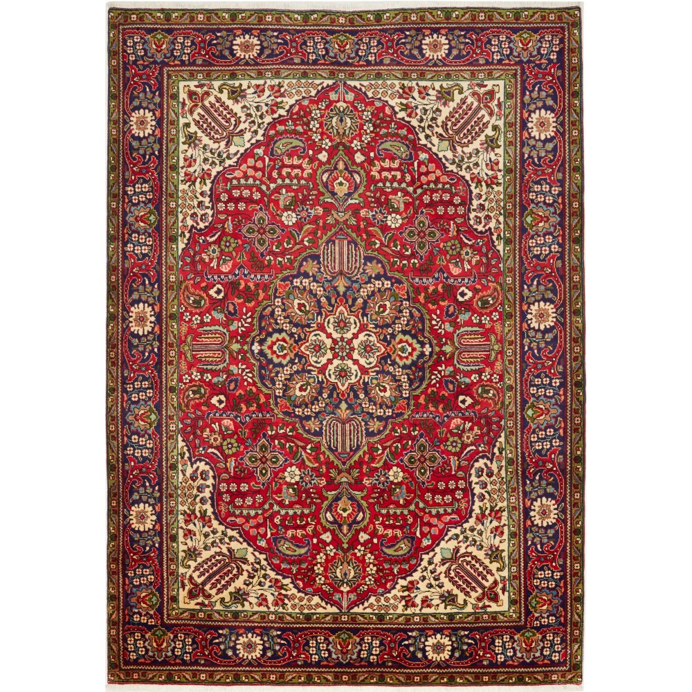 Tappeto Tabriz Persia marrone grigio 208x297 Tappeto Tabriz Persia marrone grigio 208x297
