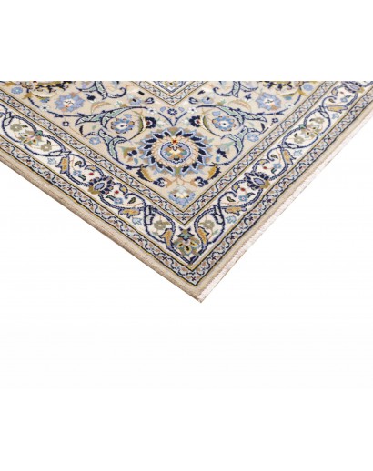 Tappeto Kashan Persia bianco grigio 295x395