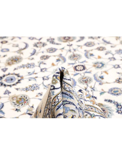 Tappeto Kashan Persia bianco grigio 295x395