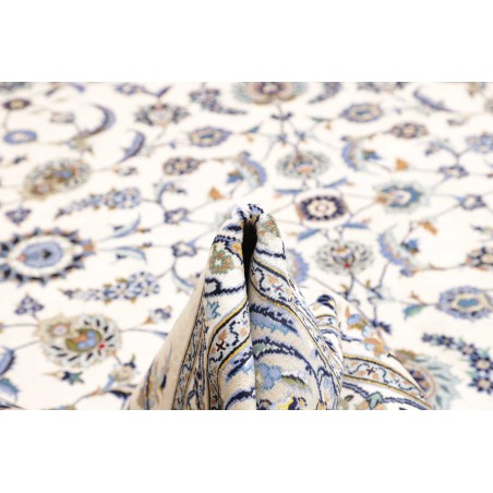 Tappeto Kashan Persia bianco grigio 295x395