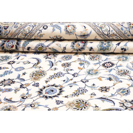 Tappeto Kashan Persia bianco grigio 295x395