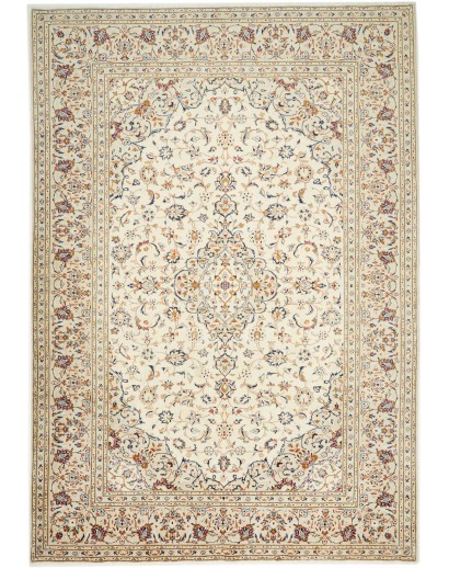 Tappeto Kashan Persia bianco marrone 208x298