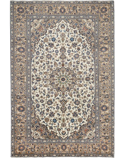 Tappeto Kashan Persia azzurro verde 197x300