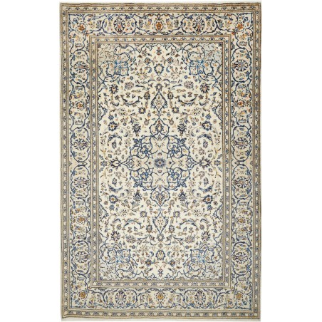 Tappeto Kashan Persia bianco grigio 193x308