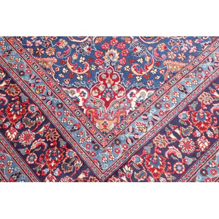 Tappeto Sabzevar Persia azzurro bianco 245x340
