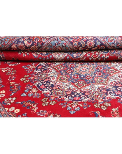 Tappeto Sabzevar Persia azzurro bianco 245x340