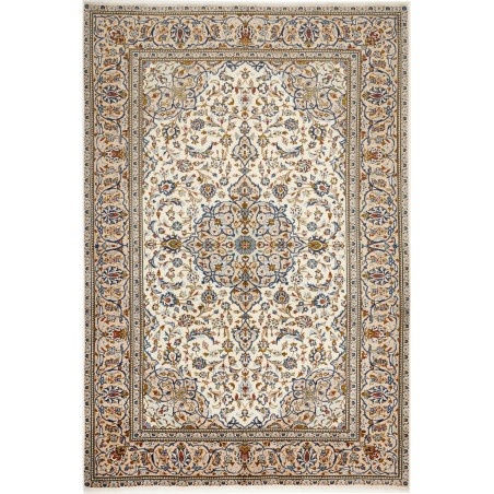 Tappeto Kashan Persia beige grigio 192x285