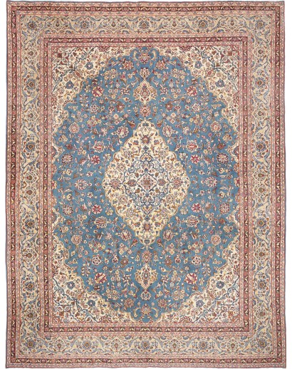 Tappeto Kashan Persia marrone grigio 283x382