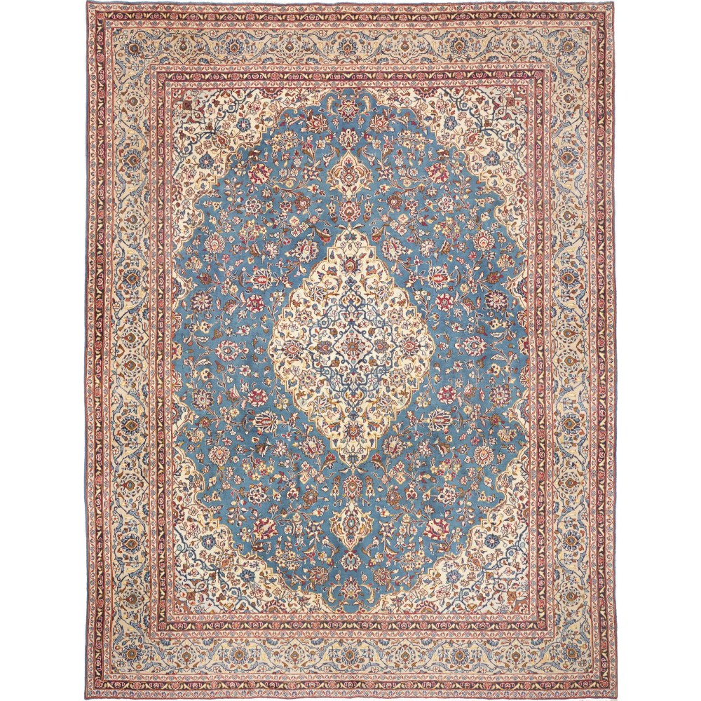 Tappeto Kashan Persia marrone grigio 283x382