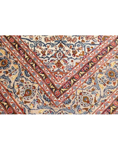 Tappeto Kashan Persia marrone grigio 283x382