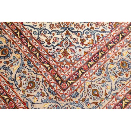 Tappeto Kashan Persia marrone grigio 283x382
