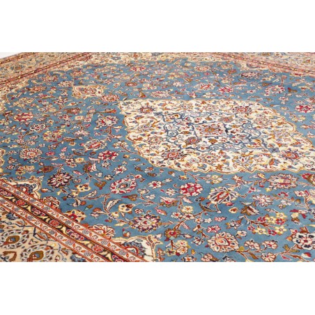 Tappeto Kashan Persia marrone grigio 283x382