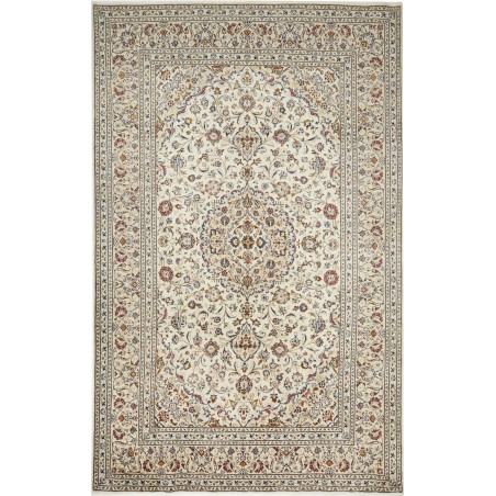Tappeto Kashan Persia beige bianco 204x328