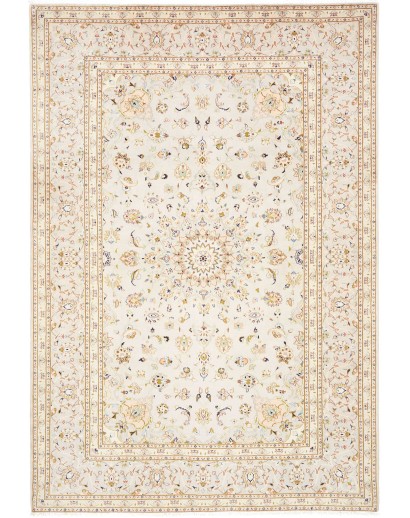Tappeto Kashan Persia bianco azzurro 202x292