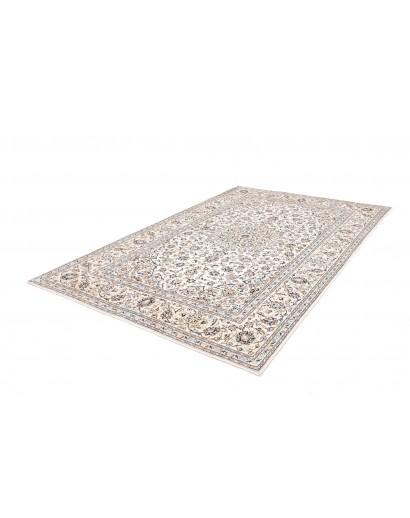 Tappeto Kashan Persia bianco azzurro 195x294