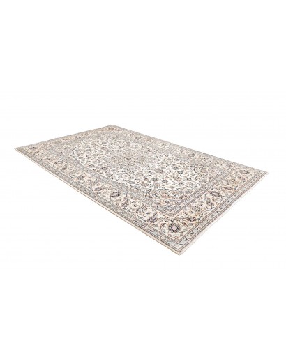 Tappeto Kashan Persia bianco azzurro 195x294