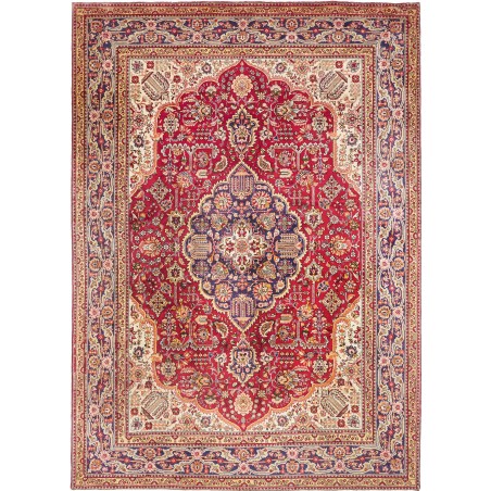 Tappeto Tabriz Persia marrone azzurro 250x348