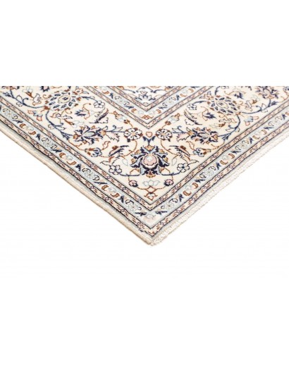 Tappeto Kashan Persia bianco azzurro 195x294