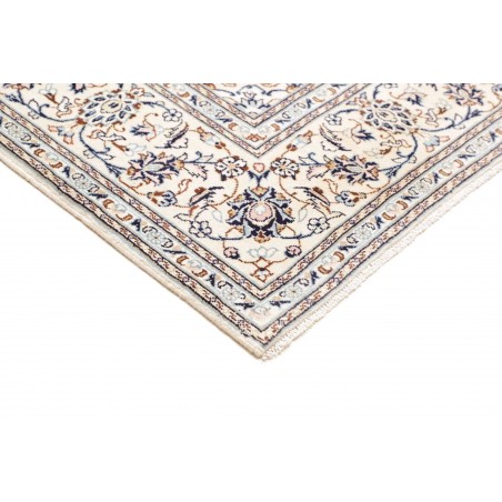 Tappeto Kashan Persia bianco azzurro 195x294