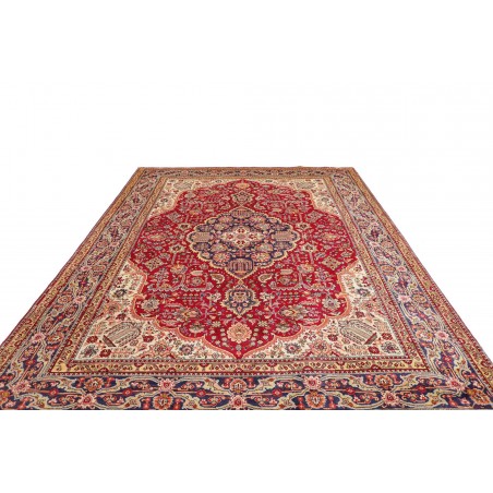 Tappeto Tabriz Persia marrone azzurro 250x348